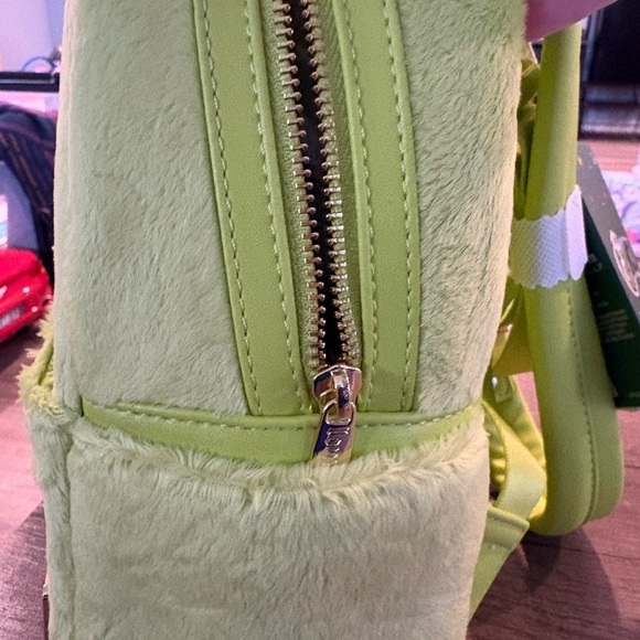 Loungefly light up Dr. Seuss Grinch Plush Backpack - Soft Yellow green